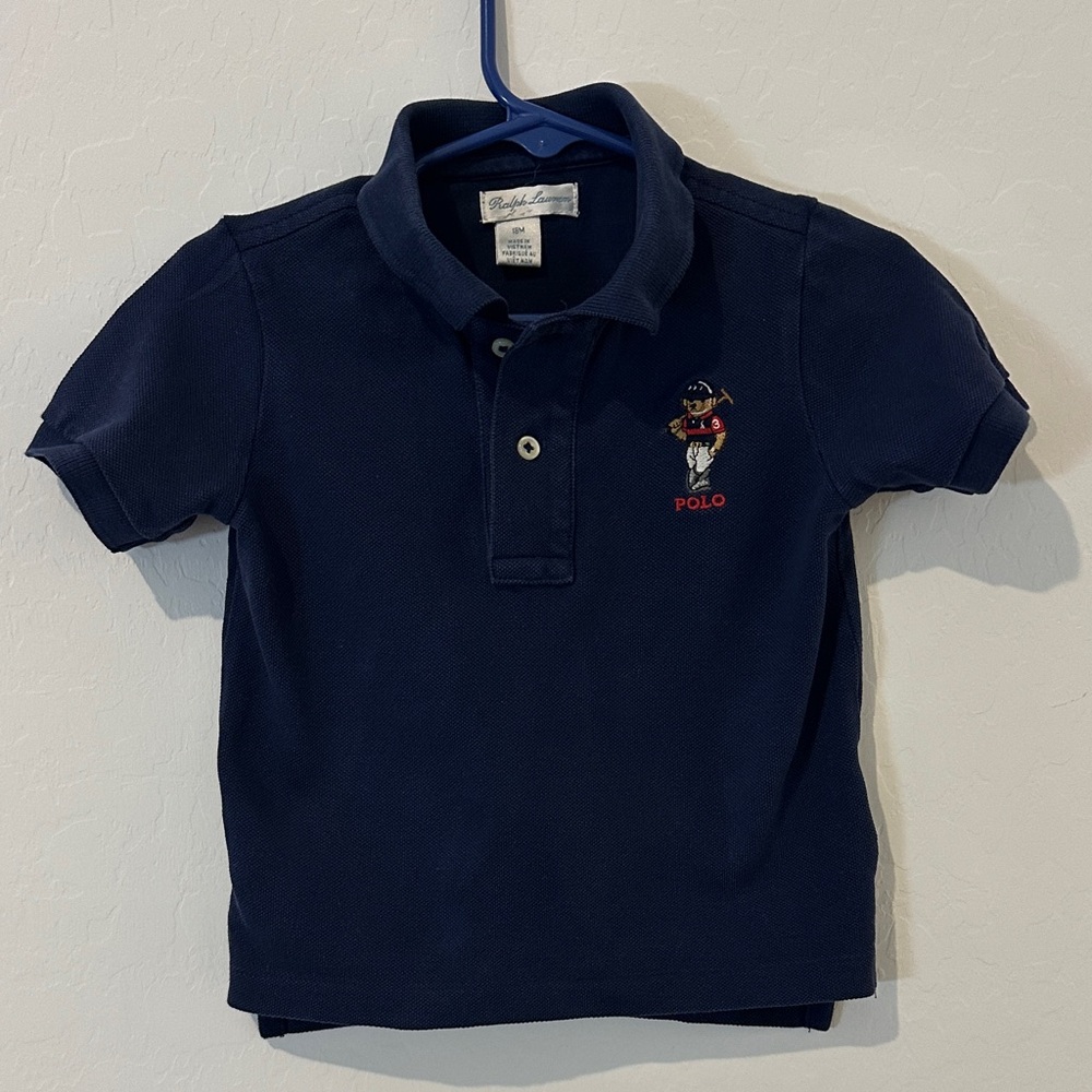 Polo by Ralph Lauren Kids 18 month boy  Polo Shirt - Navy with Red Logo